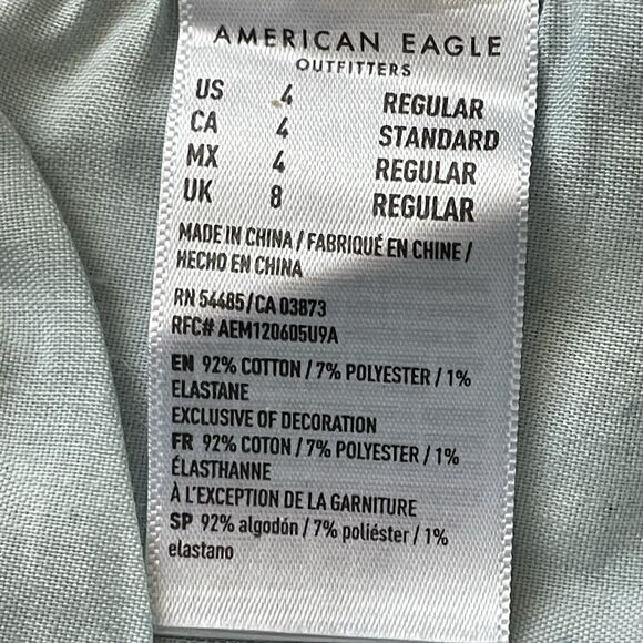 American Eagle HI-RISE JEGGING Jeans Women's 4R Blue Dark Wash Stretch Denim - Picture 9 of 11